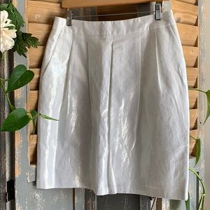 Gloria Gaudette iridescent silver skirt